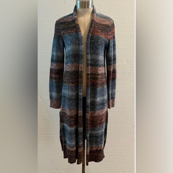 J. Jill Tops - J. Jill Multicolor Long Sleeve Knit Open Front Cardigan